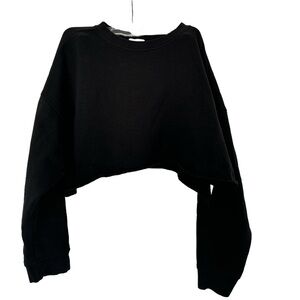 We Wore What Cropped Black Sweater